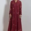 Merlot Embroidered Chanderi Dress With Slip 2 Merlot Embroidered Chanderi Dress With Slip -Echoo Clothing Shop 911inte16 1