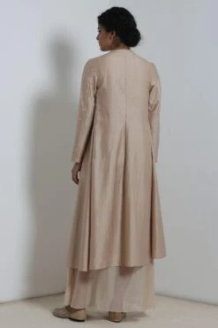 Ecru Chanderi Jacket & Dress Set 9 Ecru Chanderi Jacket & Dress Set -Echoo Clothing Shop 911inte18 4