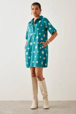 SNOB Teal Miso Short Dress -Echoo Clothing Shop 91sn4 3