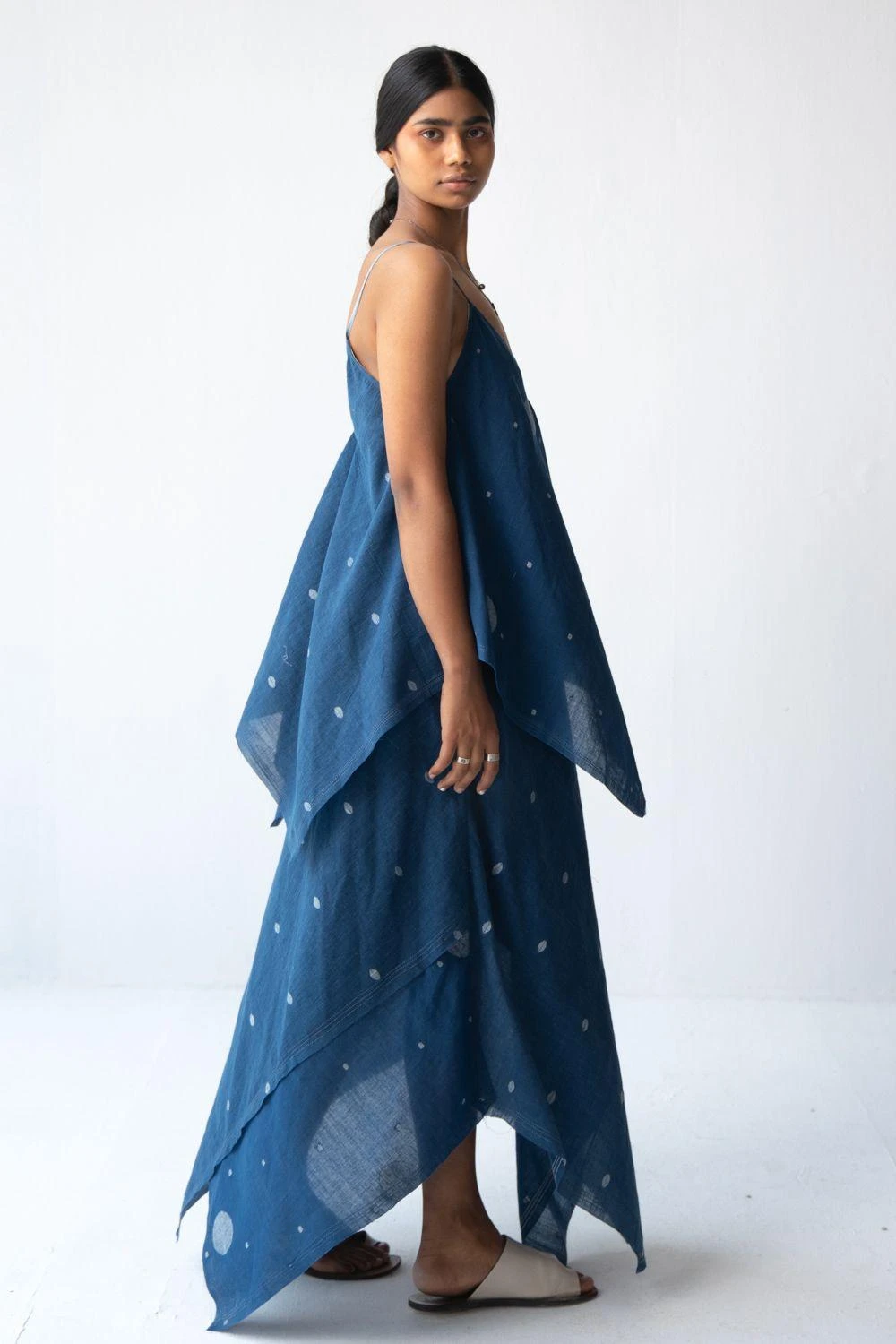 Urvashi Kaur Handwoven Cotton Slip Dress 3 Urvashi Kaur Handwoven Cotton Slip Dress