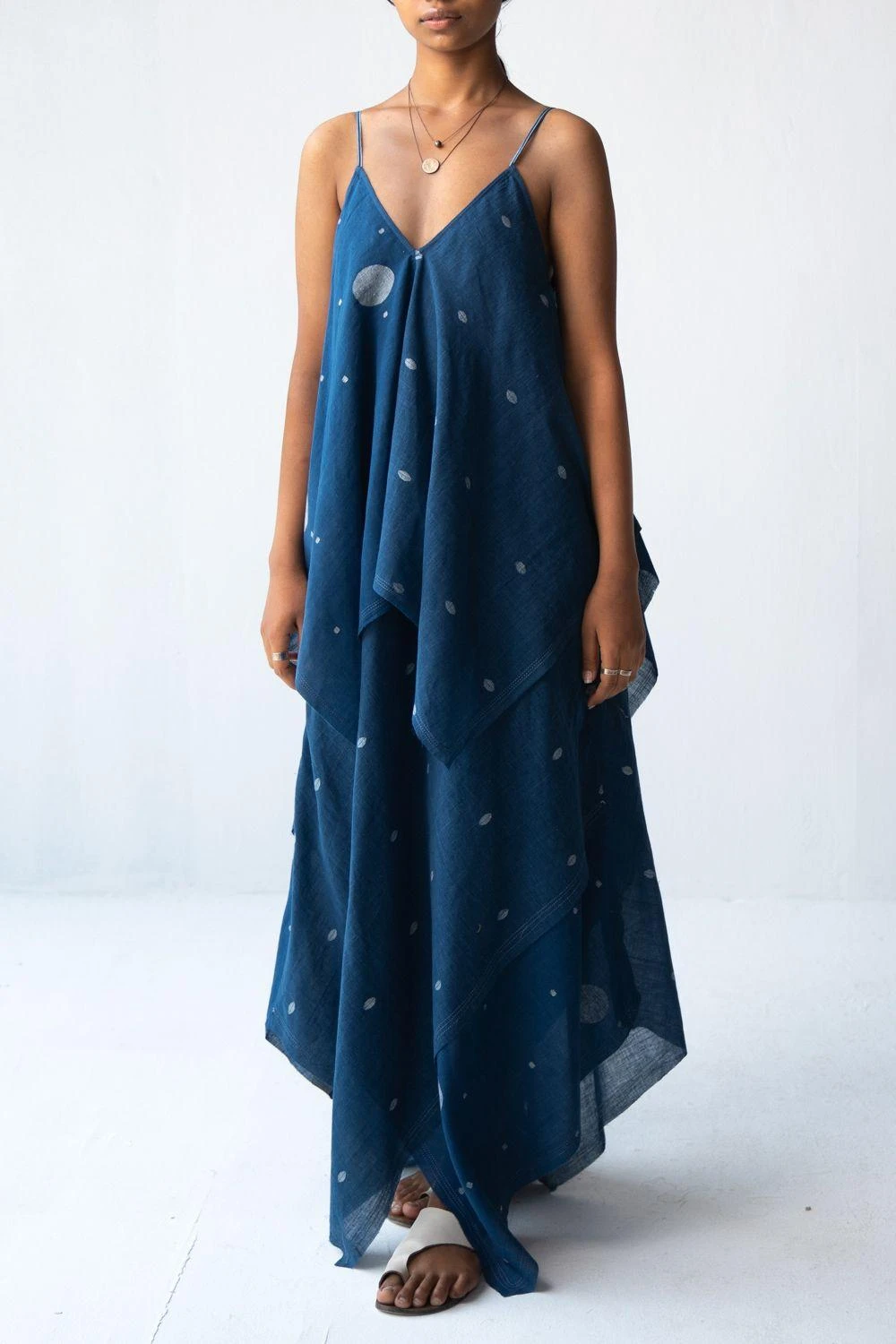 Urvashi Kaur Handwoven Cotton Slip Dress 4 Urvashi Kaur Handwoven Cotton Slip Dress - Image 2