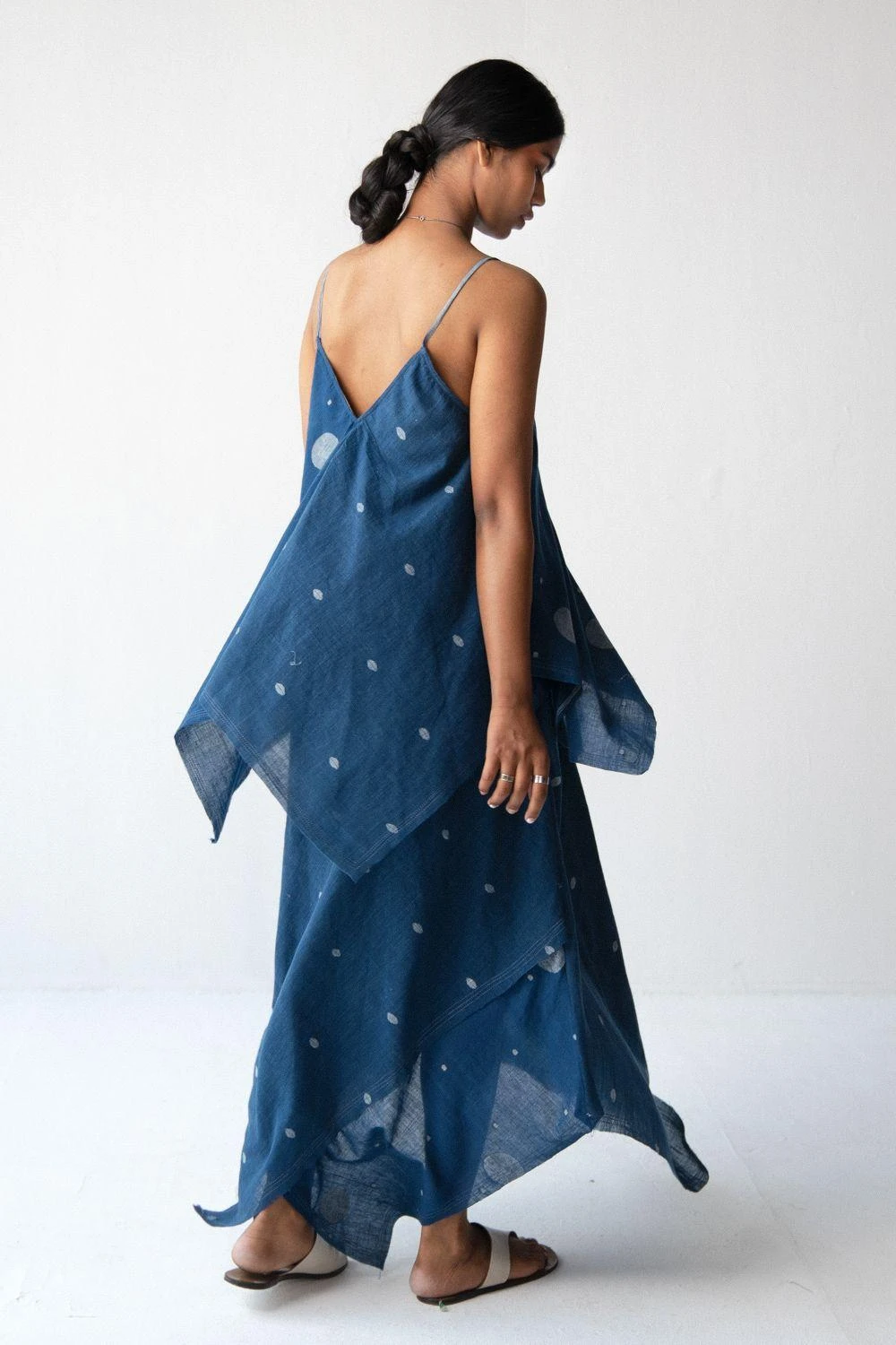 Urvashi Kaur Handwoven Cotton Slip Dress 5 Urvashi Kaur Handwoven Cotton Slip Dress - Image 3