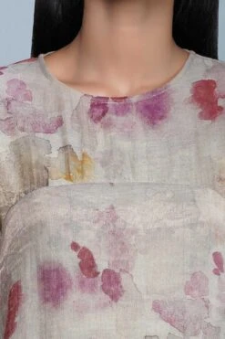 YAVI Impressionist Printed Tissue Dress -Echoo Clothing Shop brcd 10 4