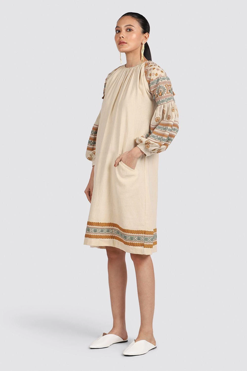 Chandrima Ivory Kurta Dress 4 Chandrima Ivory Kurta Dress - Image 2