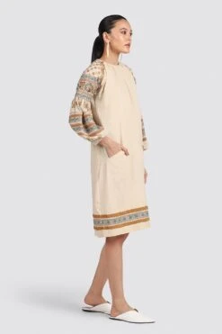 Chandrima Ivory Kurta Dress 8 Chandrima Ivory Kurta Dress -Echoo Clothing Shop css20d20 3 1