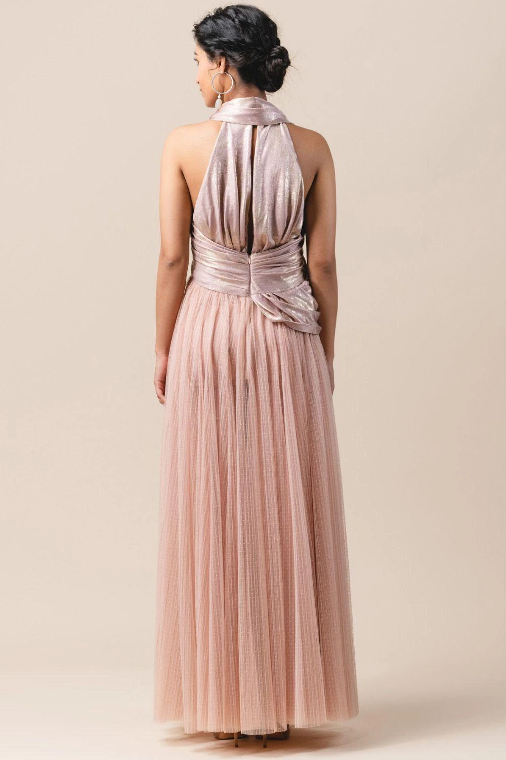 Tarun Tahiliani Crinkled Flared Bottom Tulle Dress 6 Tarun Tahiliani Crinkled Flared Bottom Tulle Dress - Image 4