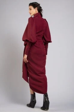 Gauri & Nainika Collared Wrap Dress -Echoo Clothing Shop gnd ss21 02 3