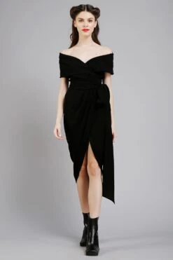 Gauri & Nainika Shawl Collar Wrap Dress