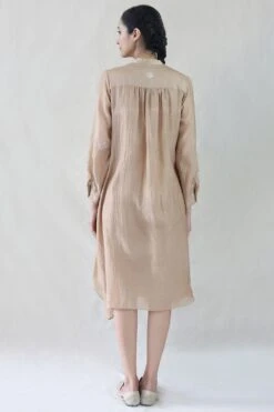 Floral Embroidered Check Layered Dress -Echoo Clothing Shop int ss20 d1 32 5