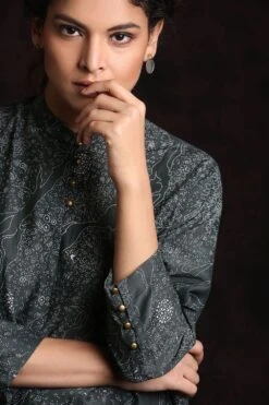 Printed Asymmetric Dress -Echoo Clothing Shop int wf20 d1 16 3