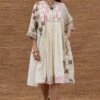 Sunira Designs Kora Jamdani Muslin Yoke Dress -Echoo Clothing Shop j2201c 1