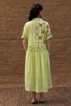 Sunira Designs Green Smocked Waist Dress 13 Sunira Designs Green Smocked Waist Dress -Echoo Clothing Shop j2205b 6