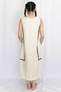 Rias Jaipur Ecru Cotton Denim Dress -Echoo Clothing Shop rias mix 05 6