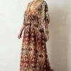 Rajdeep Ranawat Long V Neck Kaftan Dress -Echoo Clothing Shop rr 413 1