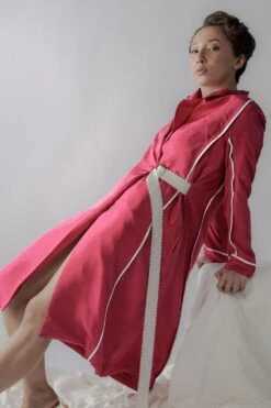 Sneha Arora Helene Silk Trench Dress -Echoo Clothing Shop sa tl dr 015 4
