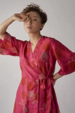 Sneha Arora Rosaline Wrap Dress 9 Sneha Arora Rosaline Wrap Dress -Echoo Clothing Shop sa tl dr 041 3