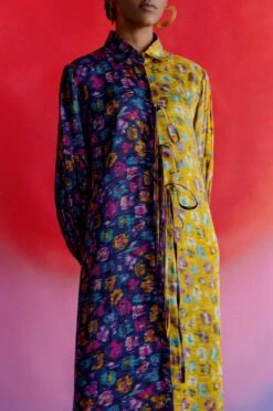 Studio RIGU Warlow Half & Half Shirt Dress 12 Studio RIGU Warlow Half & Half Shirt Dress -Echoo Clothing Shop srdd008 5