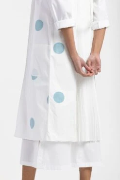 Three White Polka Dotted Dress & Jacket -Echoo Clothing Shop ss21 set 30 xs 3
