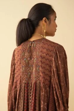 Sunira Designs Embroidered Yoke Balloon Sleeve Dress 12 Sunira Designs Embroidered Yoke Balloon Sleeve Dress -Echoo Clothing Shop ss2139 5