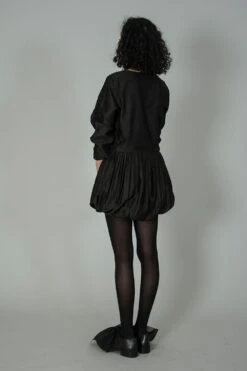 SWGT Black Smocked Dress With Glass Bead Detail -Echoo Clothing Shop swgt 2 4