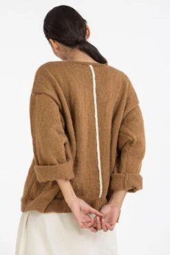 Three Ivory Shift Dress With Handknit Jumper -Echoo Clothing Shop w20 set27 4