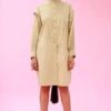 Antar-Agni Champagne Gathered Yoke Dress 1 Antar-Agni Champagne Gathered Yoke Dress -Echoo Clothing Shop wdr707 1