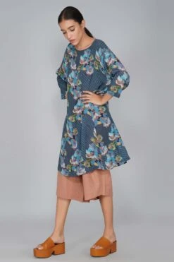 YAVI Cupro Bloom Dress -Echoo Clothing Shop yc10d 19b 3