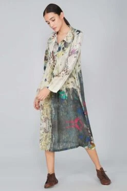 YAVI Cupro Midi Dress